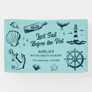 Laatste vaart voor de Veil Beach Bachelorette Part Spandoek