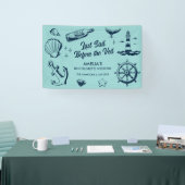 Laatste vaart voor de Veil Beach Bachelorette Part Spandoek (Beurs)