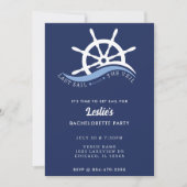 Laatste vaart voor de Veil Helm Bachelorette Party Kaart (Voorkant)