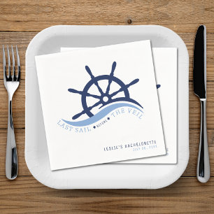 Laatste vaart voor de Veil Helm Bachelorette Party Servet