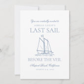 Laatste vaart voor het Veil Bachelorette weekend Kaart (Voorkant)