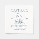 Laatste vaart voor het Veil Bachelorette weekend Servet (Voorkant)