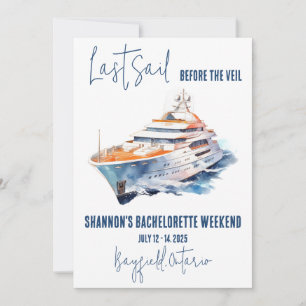 Laatste vaart, Yachting Bachelorette Weekend Party Kaart