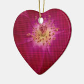 Laatste Valentijnsdag gecontroleerd Roos Keramisch Ornament (Links)