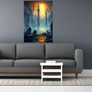 Laatste van Atlantis   AI Art Poster
