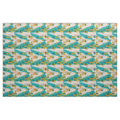 Laatste van Blauwgroen Stof (Fat Quarter)