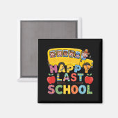 Laatste Van Dag School Buschauffeur Leraar Student Magneet (Voorkant / Achterkant)