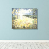 Laatste van de Arctische Zon: Stretched Canvas Afdruk (Insitu (Houten vloer))