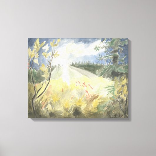 Laatste van de Arctische Zon: Stretched Canvas Afdruk (Voorkant)