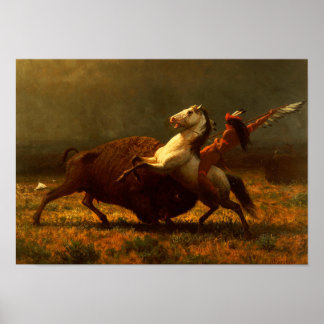 Laatste van de Buffalo Hunt Poster