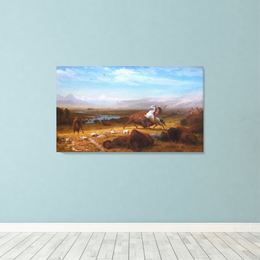 Laatste van de Buffels Canvas Afdruk (Insitu (Houten vloer))