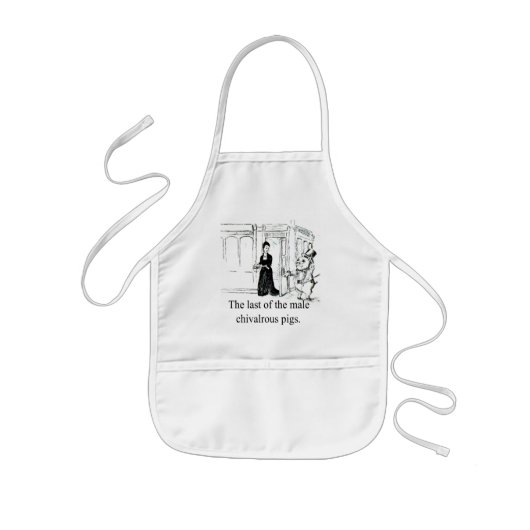 Laatste van de mannelijk Chivaloïde varkens-Apron Kinder Schort (Voorkant)
