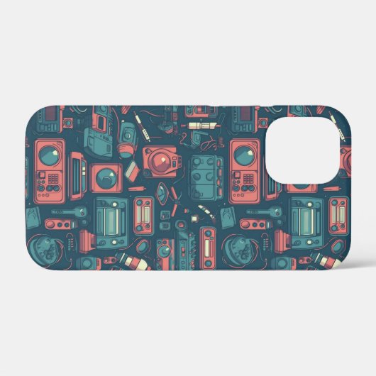 Laatste van het verleden: Tech van 80 Case-Mate iPhone Case (Achterkant (horizontaal))