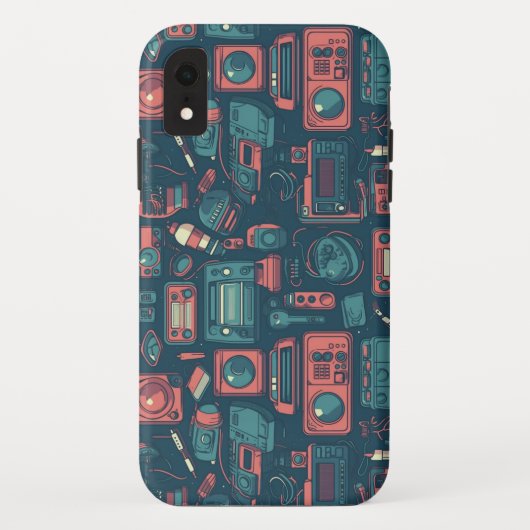 Laatste van het verleden: Tech van 80 Case-Mate iPhone Case (Achterkant)