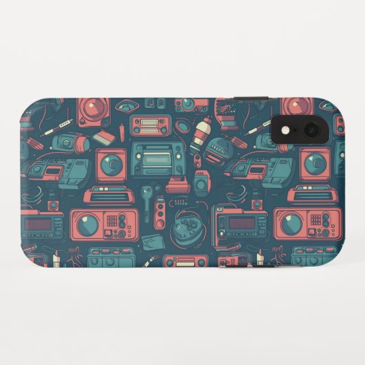 Laatste van het verleden: Tech van 80 Case-Mate iPhone Case (Achterkant (horizontaal))