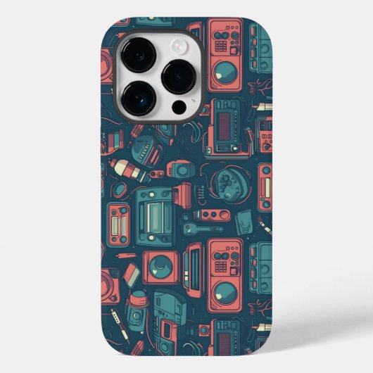 Laatste van het verleden: Tech van 80 Case-Mate iPhone Case (Achterkant)