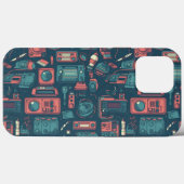 Laatste van het verleden: Tech van 80 Case-Mate iPhone Case (Achterkant (horizontaal))