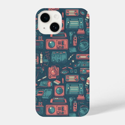 Laatste van het verleden: Tech van 80 iPhone Hoesje (Achterkant)