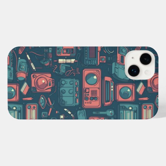 Laatste van het verleden: Tech van 80 iPhone Hoesje (Achterkant horizontaal)