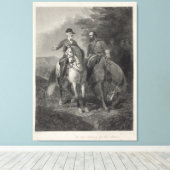 Laatste vergadering van Robert E. Lee & Stonewall  Canvas Afdruk (Insitu (Houten vloer))