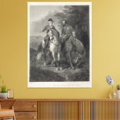 Laatste vergadering van Robert E. Lee & Stonewall  Canvas Afdruk (Insitu (Woonkamer))