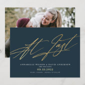 Laatste Verloving op zee en goudfoto's Aankondiging (Voorkant / Achterkant)