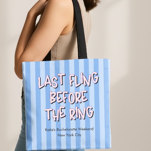 Laatste vlucht voor de ring Bachelorette Tote Bag