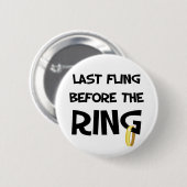Laatste vlucht voor de Ring Ronde Button 5,7 Cm (Voorkant /achterkant)