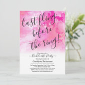 Laatste vlucht voor de ringbandpartij kaart (Staand voorkant)