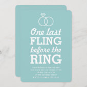 Laatste vlucht vóór de ringing (blauw) kaart (Voorkant / Achterkant)