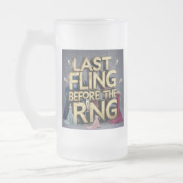 Laatste vlucht vóór de ringing matglas bierpul