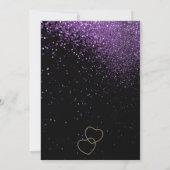 Laatste vlucht voor het Paars Ring Bachelorette Kaart (Achterkant)