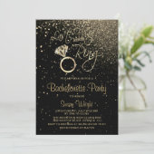 Laatste vlucht voor Ring Bachelorette - Goud Kaart (Staand voorkant)