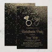 Laatste vlucht voor Ring Bachelorette - Goud Kaart (Voorkant / Achterkant)