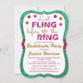 Laatste vlucht voor Ring - Bachelorette party Kaart (Voorkant)