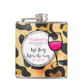 Laatste vlucht voor Ring Wild Bachelorette Heupfles (Voorkant)