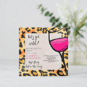 Laatste vlucht voor Ring Wild Bachelorette Party Kaart (Staand voorkant)