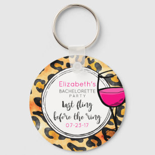 Laatste vlucht voor Ring Wild Bachelorette Party Sleutelhanger