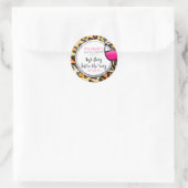 Laatste vlucht voor Ring Wild Bachelorette Ronde Sticker (Tas)
