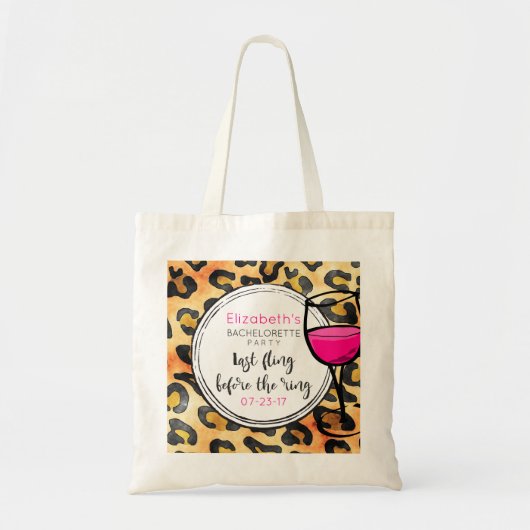 Laatste vlucht voor Ring Wild Bachelorette Tote Bag (Voorkant)