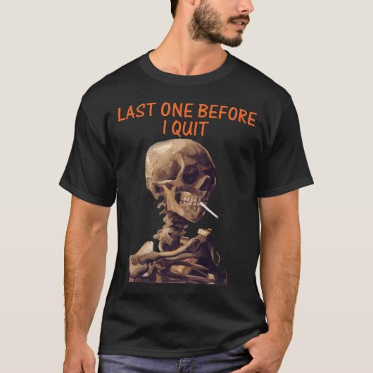Laatste voor ik vertrek t-shirt (Voorkant)