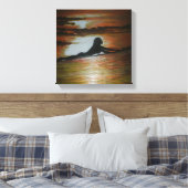 Laatste vraag laatste golf canvas afdruk (Insitu (Slaapkamer))