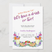 Laatste Vrije Uitvlucht Fiesta Cocktails Tacos Vri Kaart (Voorkant)