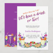 Laatste Vrije Uitvlucht Fiesta Cocktails Tacos Vri Kaart (Voorkant / Achterkant)