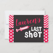 Laatste Vrijgezellenfeest invoegen Kaart (Achterkant)