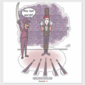 Laatste woorden Custom Cut Sticker (Vel)