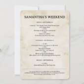 Laatste Zeil Voor De Veil Retro Bachelorette Kaart (Achterkant)