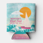 Laatste Zeil Voor De Veil Zeilboot Bachelorette Blikjeskoeler (Voorkant)