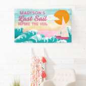 Laatste Zeil Voor De Veil Zeilboot Bachelorette Spandoek (Insitu)