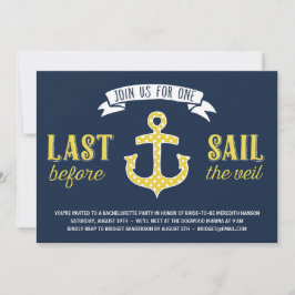 laatste zeilschip | nautische vrijgezellenfeest kaart